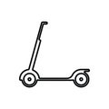 Kick scooter icon. Element of Sport for mobile concept and web apps icon. Outline, thin line icon for website design and Royalty Free Stock Photo