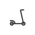 Kick scooter line icon Royalty Free Stock Photo