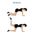 Kickbacks exercise workout