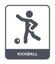 kickball icon in trendy design style. kickball icon isolated on white background. kickball vector icon simple and modern flat