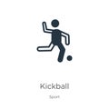 Kickball icon vector. Trendy flat kickball icon from sport collection isolated on white background. Vector illustration can be Royalty Free Stock Photo