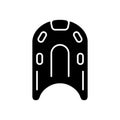 Kickboard black glyph icon Royalty Free Stock Photo