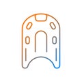 Kickboard gradient linear vector icon