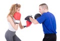 Kickboxing Girl Royalty Free Stock Photo