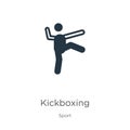 Kickboxing icon vector. Trendy flat kickboxing icon from sport collection isolated on white background. Vector illustration can be