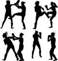 Kickboxing woman