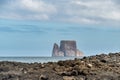 Kicker Rock island seen from San Cristobal island Royalty Free Stock Photo