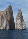 Kicker Rock Leon Dormido,  San Cristobal in the Galapagos Islands, Ecuador Royalty Free Stock Photo