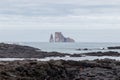 Kicker Rock or roca leon dormido sticking out of the ocean, San Cristobal, Galapagos