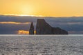 Kicker Rock Sunset, Galapagos, Ecuador Royalty Free Stock Photo