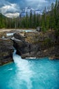 Kicking Horse River carves through Natural Bridge at Yoho National Park, British Columbia, Canada Royalty Free Stock Photo