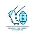 Kickoff light blue icon