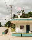 Kicks on 66 ice cream shop, on Route 66 in Joliet, Illinois