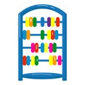 Kid abacus icon cartoon vector. Playground slide Royalty Free Stock Photo