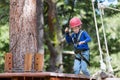 Kid at adventure park