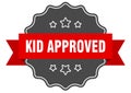 kid approved label. kid approved isolated seal. sticker. sign