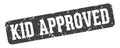 kid approved rectangular sign. kid approved stamp Royalty Free Stock Photo
