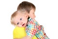Kid and Baby Boy Royalty Free Stock Photo