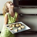 Kid Baking Cooking Cookies Fun Concept