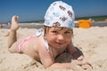 Kid on the beach Royalty Free Stock Photo