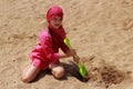 Kid on the beach, Crimea Royalty Free Stock Photo