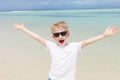 Kid at the beach Royalty Free Stock Photo