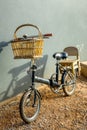 Kid Bicycle With Applied Basket and Chair added as Back Seat, Creative Economy Bike Royalty Free Stock Photo