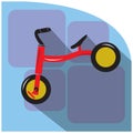 kid bicycle. Vector illustration decorative design Royalty Free Stock Photo