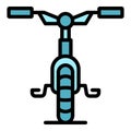 Kid bike icon vector flat Royalty Free Stock Photo