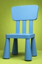 Kid blue chair Royalty Free Stock Photo