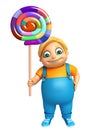 Kid boy with Lollipop Royalty Free Stock Photo