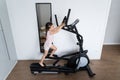 Kid Child Training On Elliptical Trainer