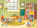 Kid or children, child boy room for play education