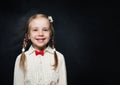 Kid Creativity Education Concept. Happy Child Girl Royalty Free Stock Photo