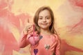 kid with decorative love heart Royalty Free Stock Photo