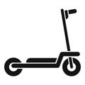 Kid electric scooter icon simple vector. Kick transport Royalty Free Stock Photo