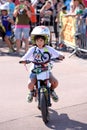 A kid at the FMX (Freestyle Motocross) junior competition at LKXA Extreme Sports Barcelona