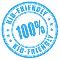Kid friendly vector stamp Royalty Free Stock Photo