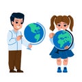 kid globe vector Royalty Free Stock Photo