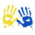 Kid Hand Prints Children Hands Paint Playful Colorful Art