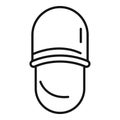 Kid home slippers icon outline vector. Home casual foot