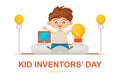 Kid Inventors Day background