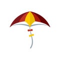 Kid kite icon, flat style Royalty Free Stock Photo