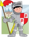 Kid Knight Royalty Free Stock Photo