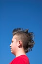 Kid with Mohawk Royalty Free Stock Photo