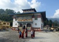 Kid Monks Playing At Herritage Monastery