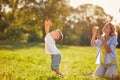 Kid with mother having fun