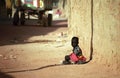 Kid in the old city, Djenne, Mali Royalty Free Stock Photo