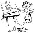 Kid painting