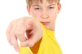 Kid Pointing at You Royalty Free Stock Photo